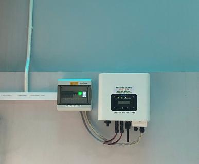 Dự &aacute;n H&ograve;a Lưới Deye B&aacute;m Tải 5.6 kwp tại nh&agrave; Anh Dũng Quận 7